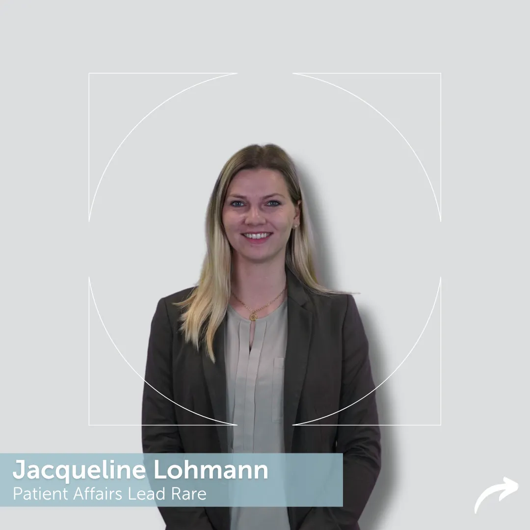 Foto von Jacqueline Lohmann, Patient Affairs Lead Rare