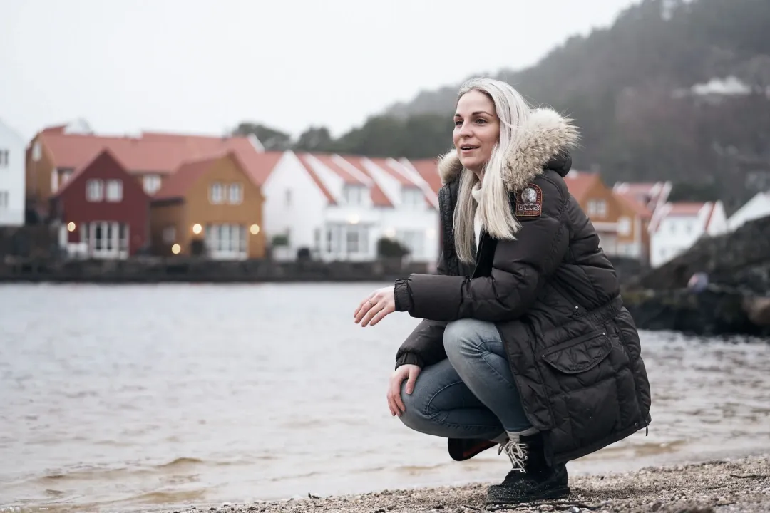 Patientenbotschafterin, die mit Myasthenia gravis lebt.