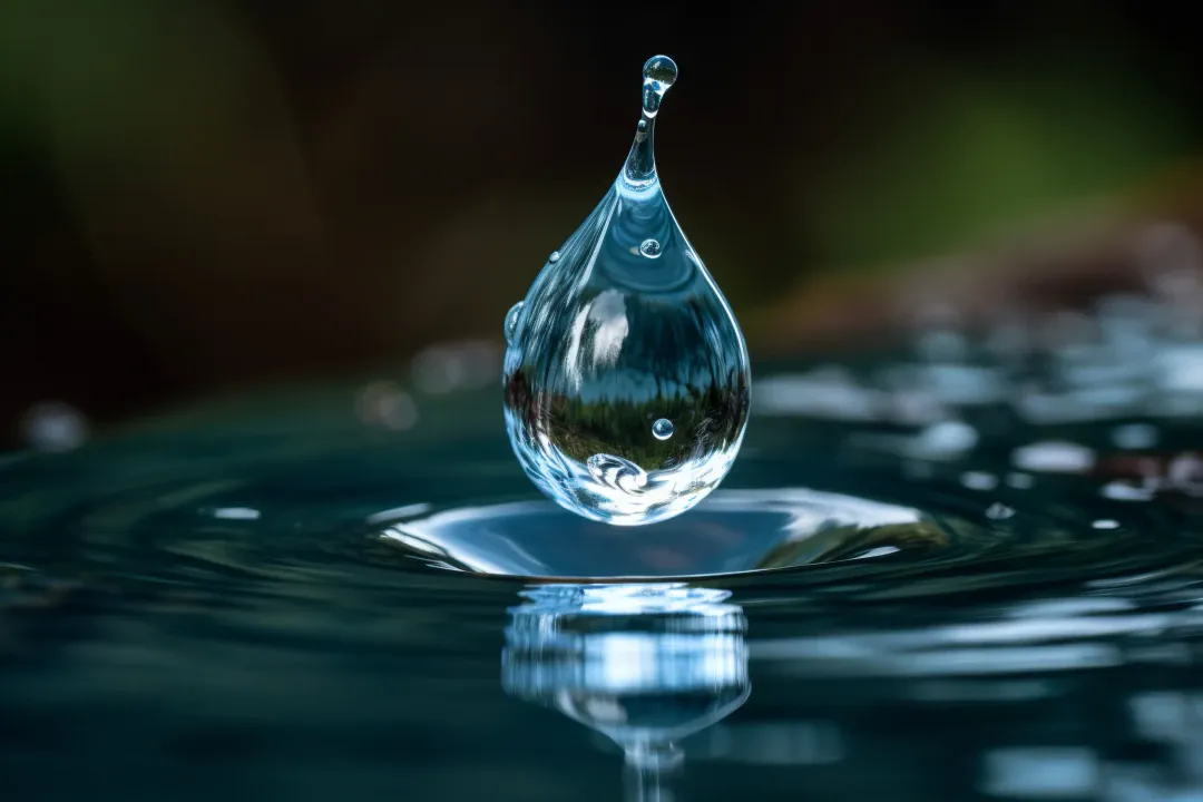 Foto eines Wassertropfens