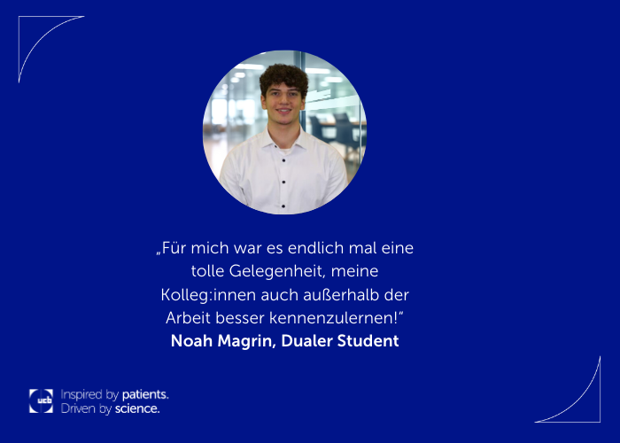 Foto von Noah Magrin, dualer Student bei UCB